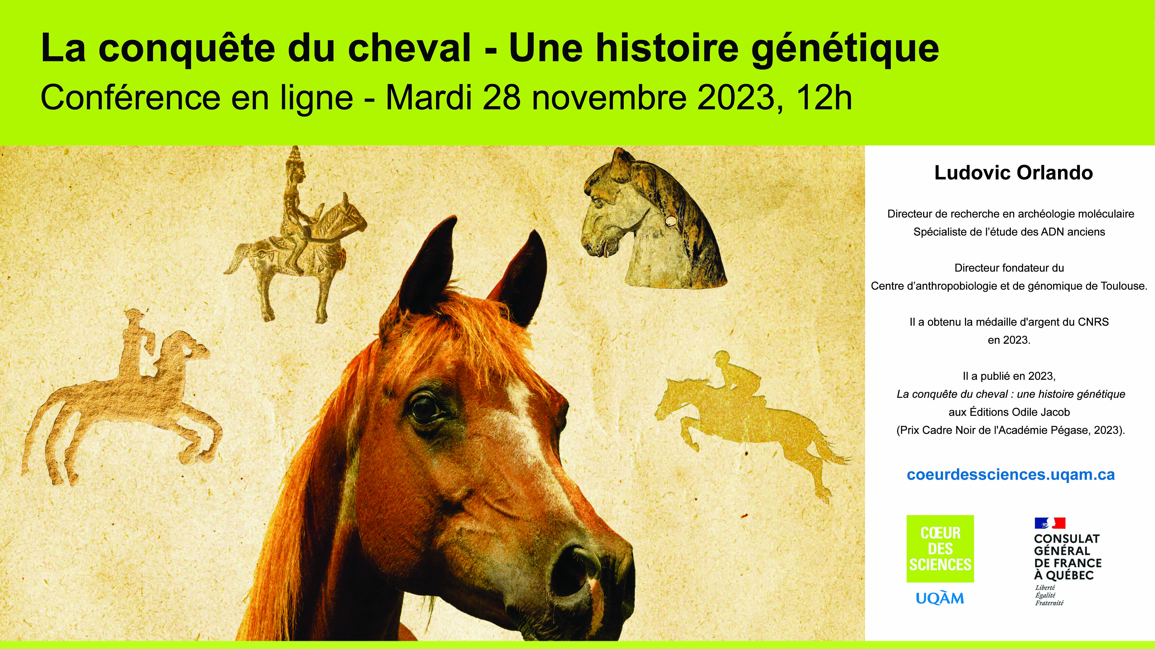 Conférence: «La conquête du cheval – Une histoire génétique»