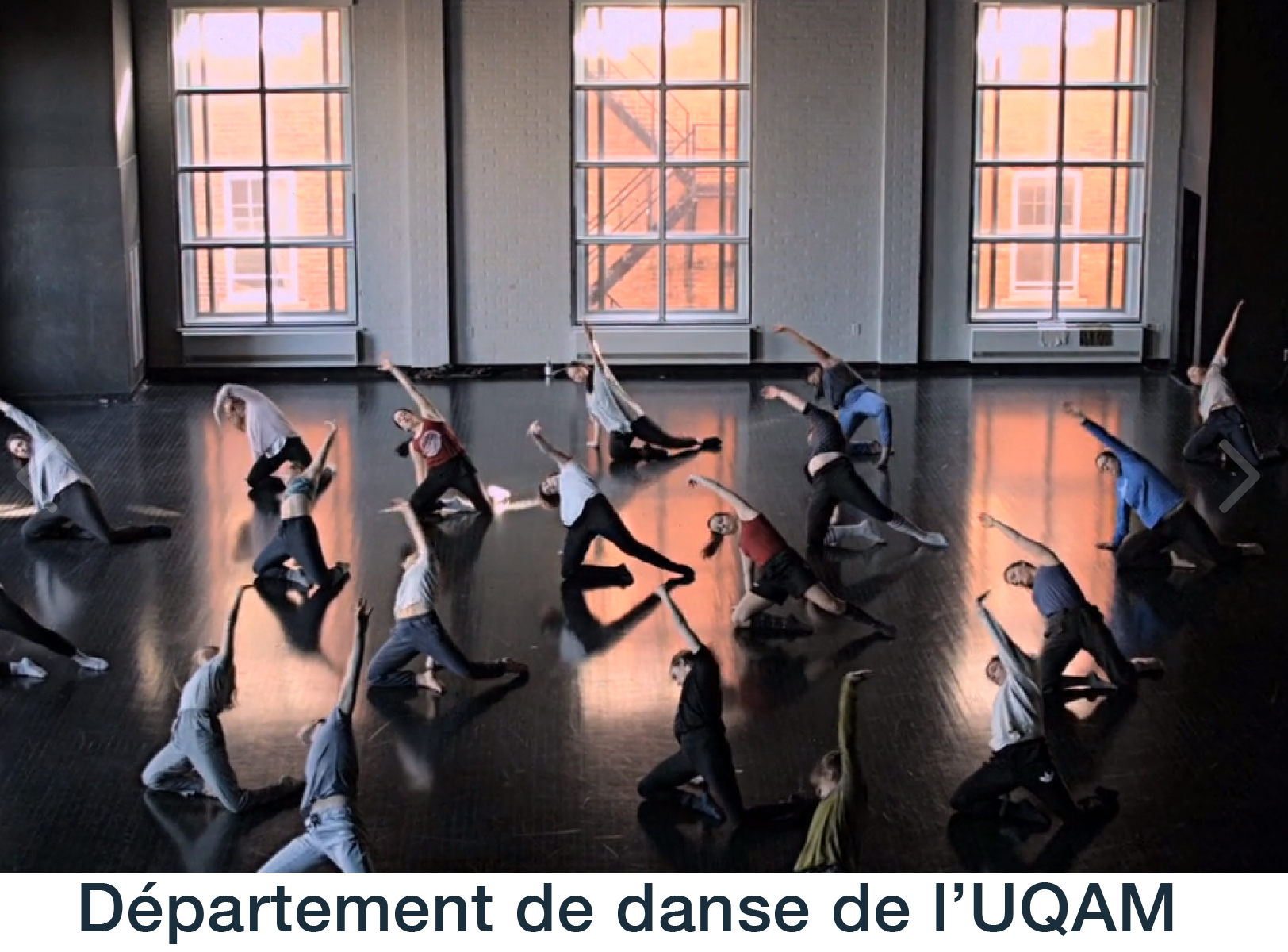 Le Département de danse de l'UQAM