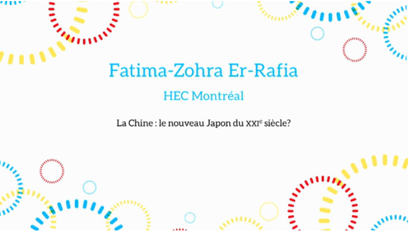 Ma thèse en 180 secondes - Fatima-Zohra Er-Rafia