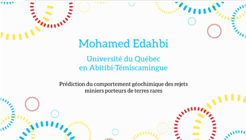 Ma thèse en 180 secondes - Mohamed Edahbi