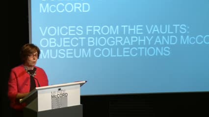 Colloque «À la recherche du savoir: nouveaux échanges sur les collections du Musée McCord» – Mot de bienvenue et séance 1