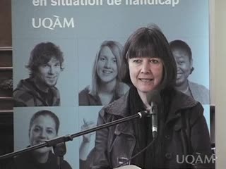 Journée de sensibilisation: «Allocution de Monique Brodeur
