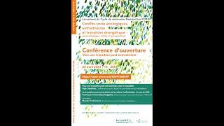 Conférence d’ouverture du lancement du cycle de séminaires: «Expansion de l’industrie extractive