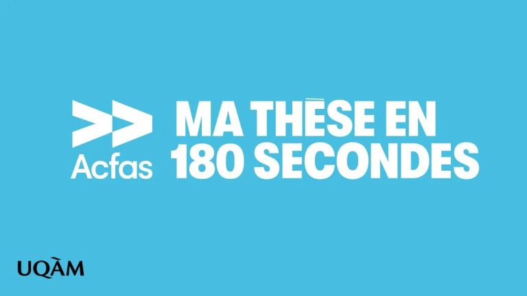 Ma thèse en 180 secondes - Finale UQAM 2023