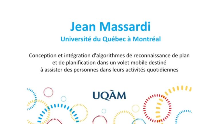 Ma thèse en 180 secondes - Jean Massardi
