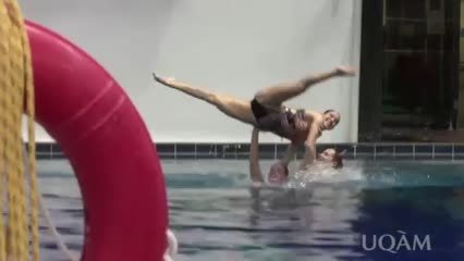 Préparation de l'équipe de nage synchronisée aux Jeux olympiques 2012