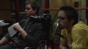 Des étudiants au Triathlon du français